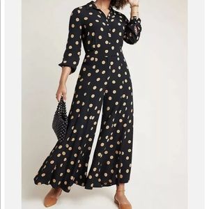 Anthropologie wide leg jumpsuit